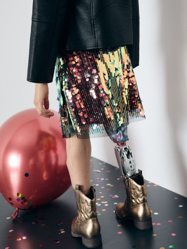 Rainbow Sequin Skirt (3-16yrs)