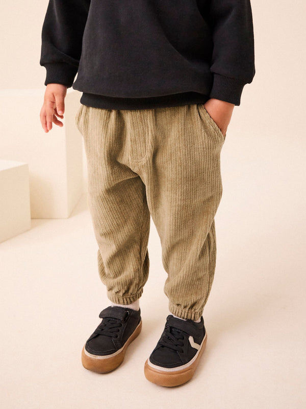 Stone Cord Jersey Cuffed Joggers (3mths-7yrs)