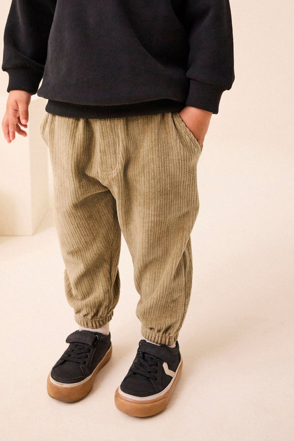 Stone Cord Jersey Cuffed Joggers (3mths-7yrs)