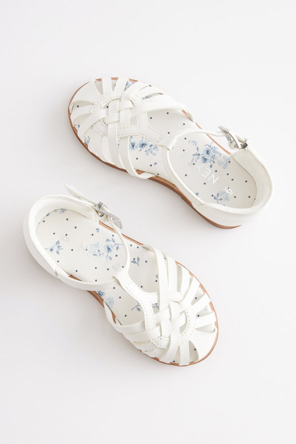 White Fisherman Occasion Sandals