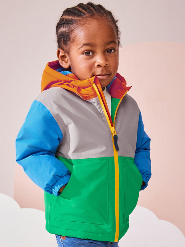 Multi-Coloured Waterproof Warm Padded Coat (3mths-7yrs)