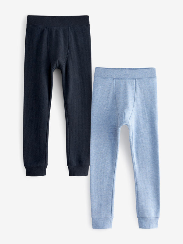 Blue/Navy Thermal Leggings 2 Pack (2-16yrs)