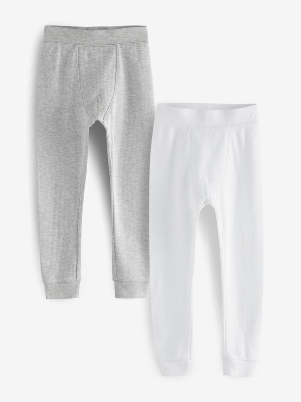 Grey/White Thermal Leggings 2 Pack (2-16yrs)