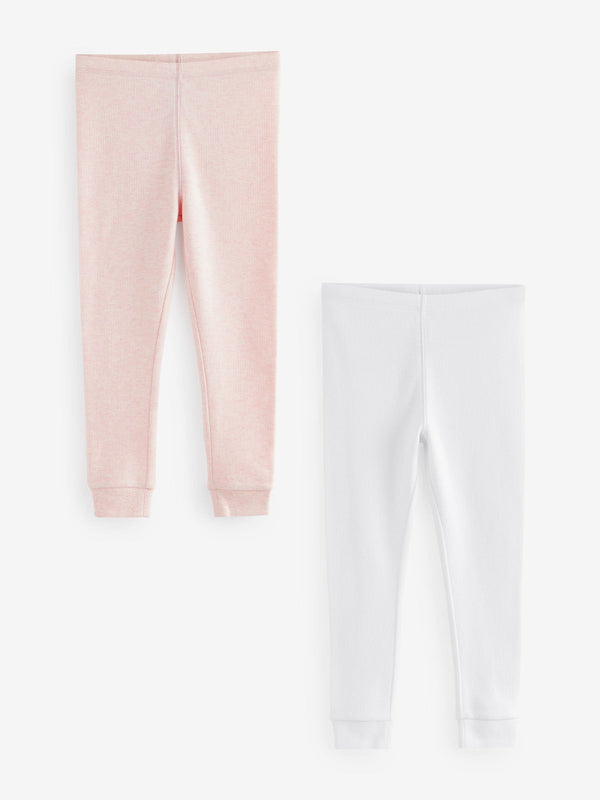 Pink/White Thermal Leggings 2 Pack (2-16yrs)