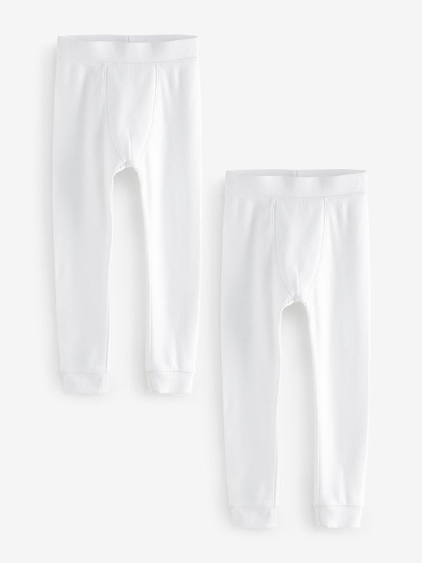 White Thermal Leggings 2 Pack (2-16yrs)