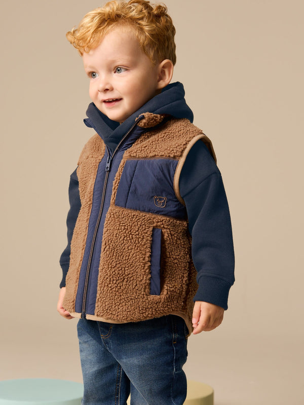 Brown Borg Gilet Jacket (3mths-7yrs)