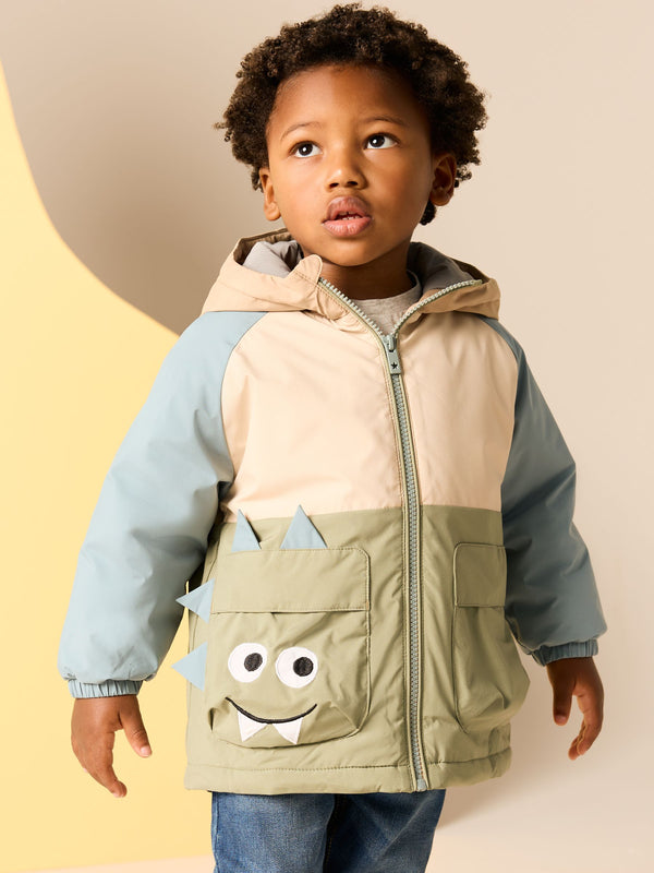 Blue/Neutral Shower Resistant Coat (3mths-7yrs)