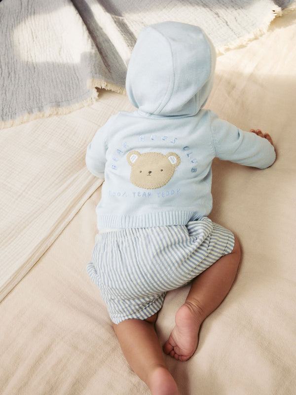 Blue 100% Cotton Cardigan (0mths-2yrs)