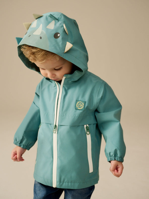 Green Waterproof Lightweight Anorak Jacket (3mths-7yrs)