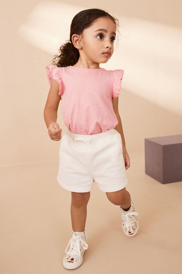 White Broderie Shorts (3mths-7yrs)