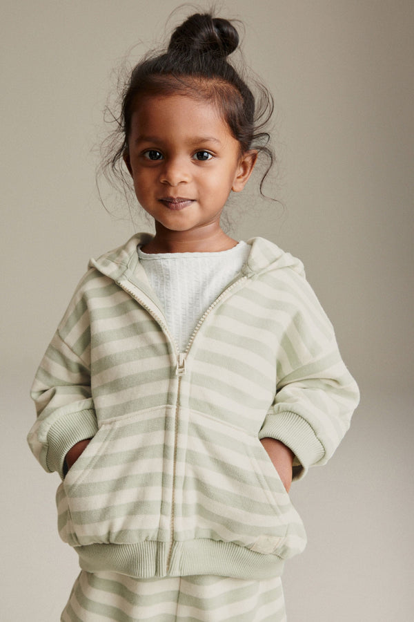 Green Zip Through Hoodie (3mths-7yrs)