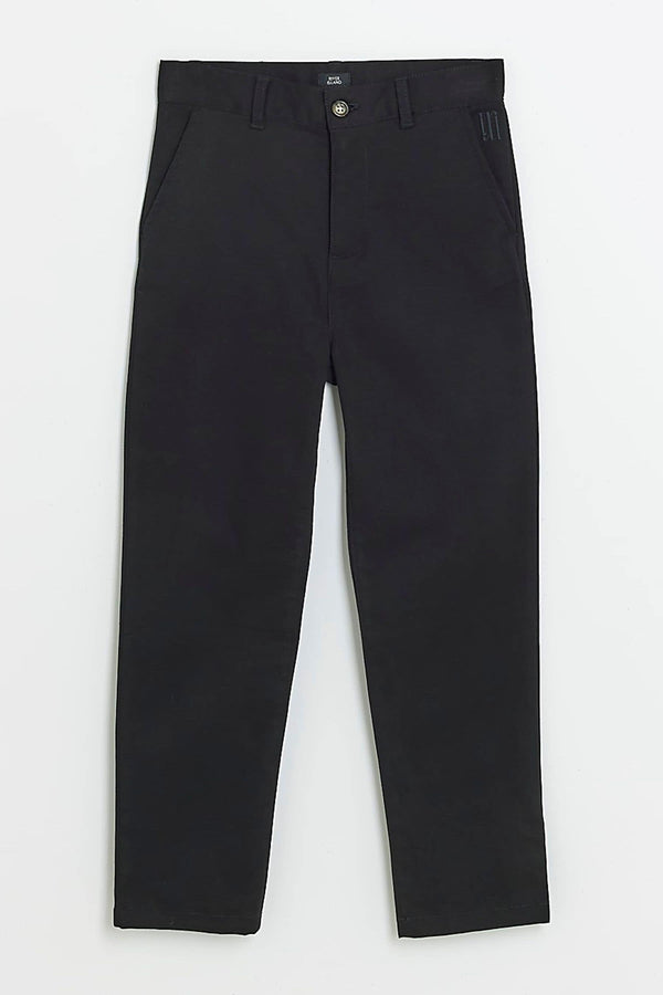 River Island Black Boys Smart Chino Trousers