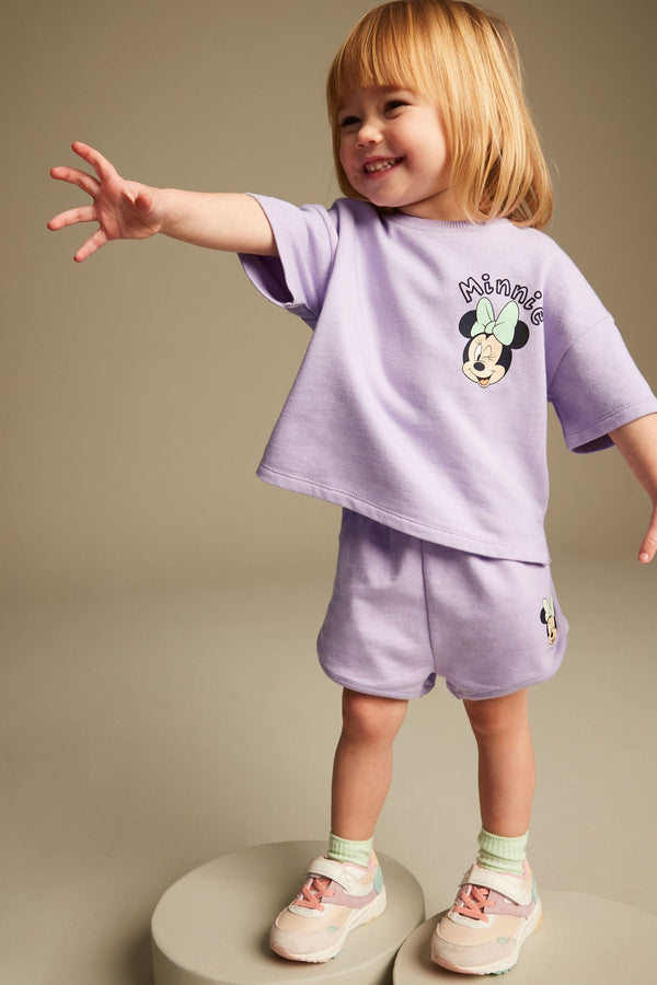 Purple Disney Shorts Set (3mths-7yrs)