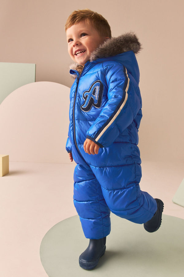 Cobalt Blue Shower Resistant Snowsuit (3mths-7yrs)