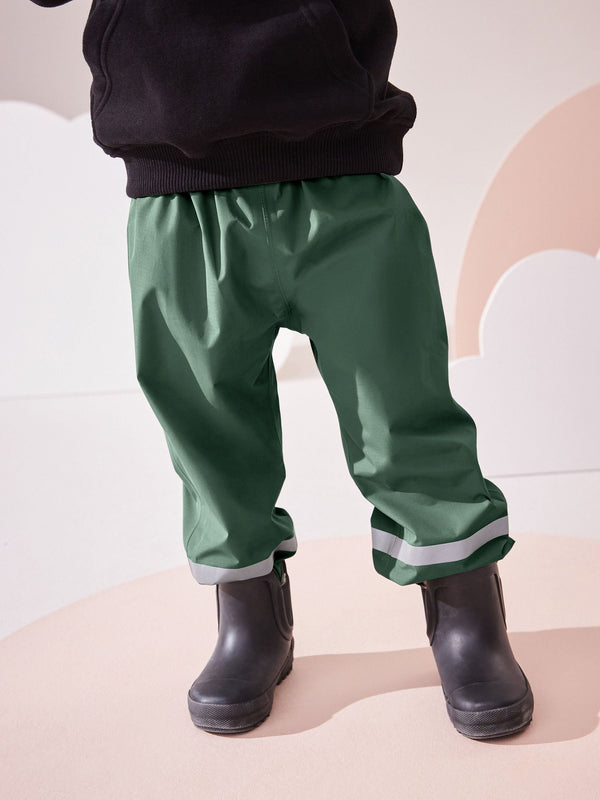 Khaki Green Waterproof Trousers (9mths-10yrs)