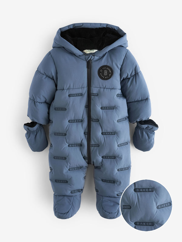 Baker by Ted Baker Blue Shower Resistant Snowsuit