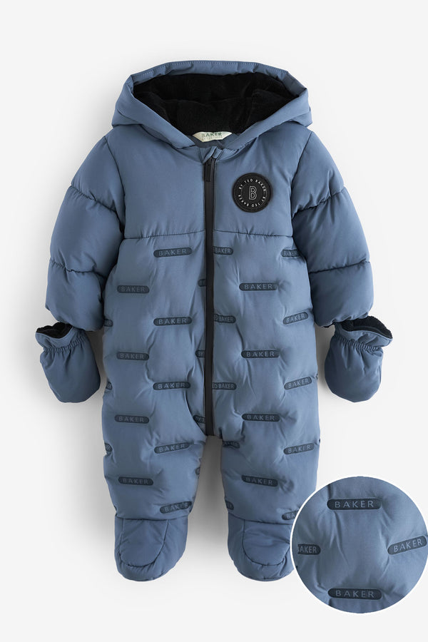 Baker by Ted Baker Blue Shower Resistant Snowsuit