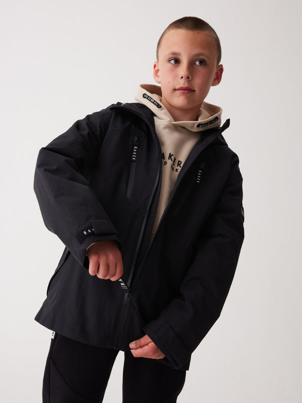 Baker by Ted Baker Black Waterproof Lightweight Rain Jacket