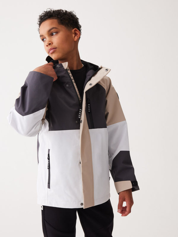 Baker by Ted Baker Shower Resistant Colourblock Rain Jacket