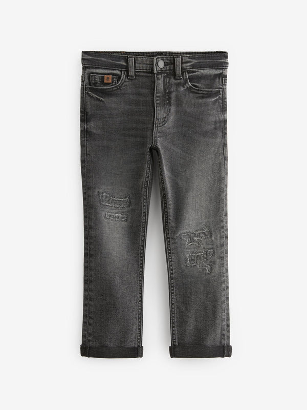 Black Denim Distressed Jeans (3-16yrs)