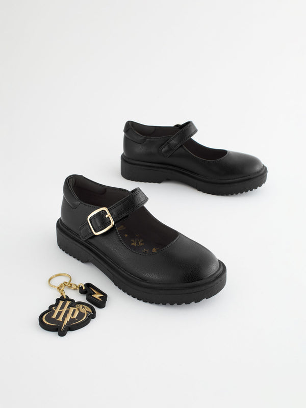 Black Harry Potter Chunky Mary Jane School Shoes
