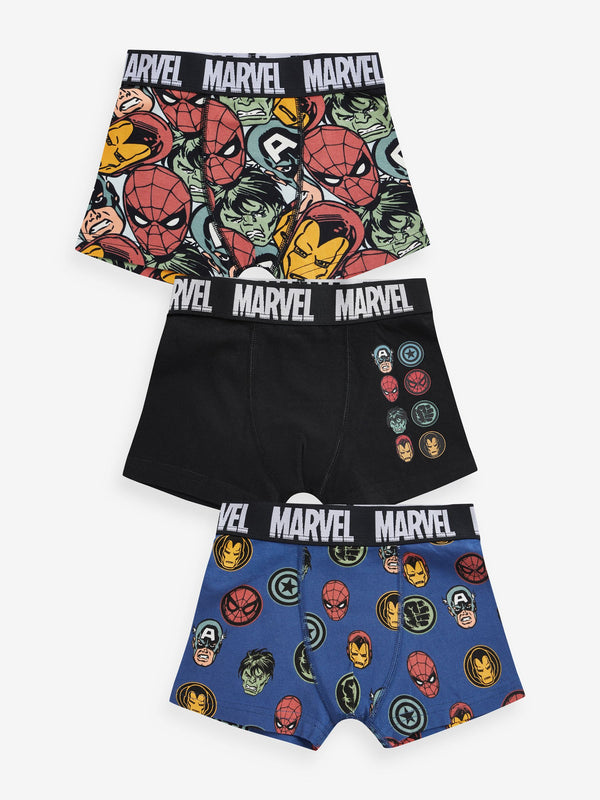 Marvel Dark Trunks 3 Pack (2-12yrs)