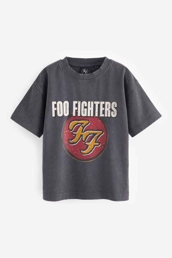 Charcoal Grey Foo Fighters Short Sleeve T-Shirt (3mths-8yrs)