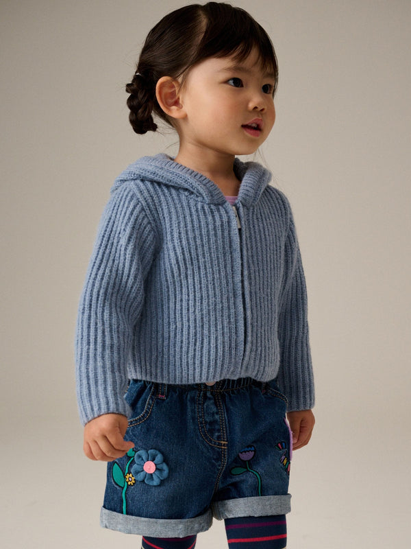 Blue Hooded Cardigan (3mths-7yrs)