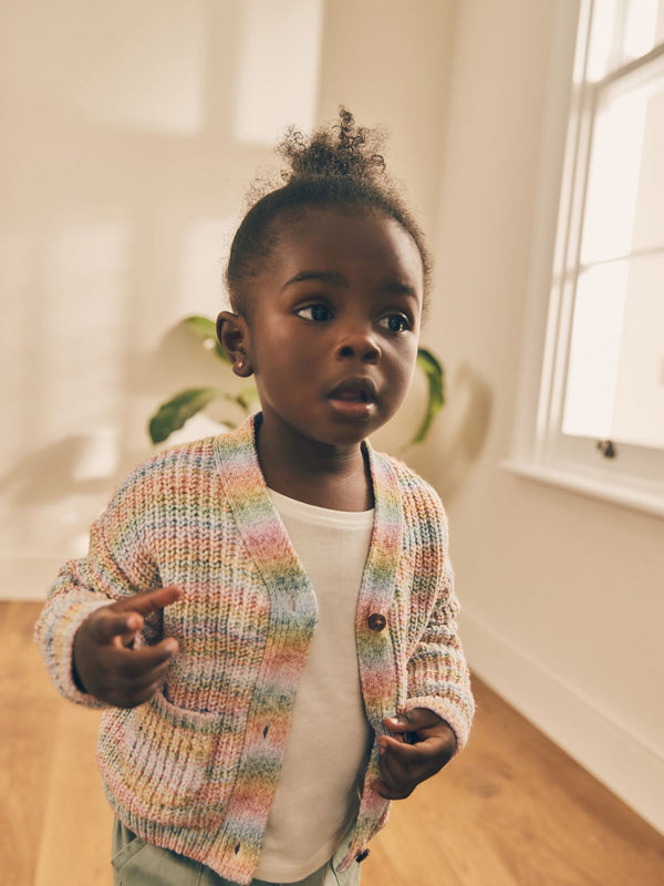 Rainbow V-Neck Cardigan (3mths-7yrs)