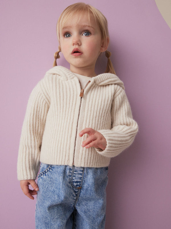 Oatmeal Hooded Cardigan (3mths-7yrs)