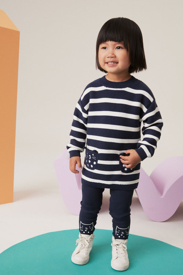 Navy Jumper & Legging Set (3mths-7yrs)