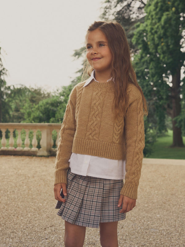 Neutral Mock 100% Cotton Shirt Jumper (3-16yrs)