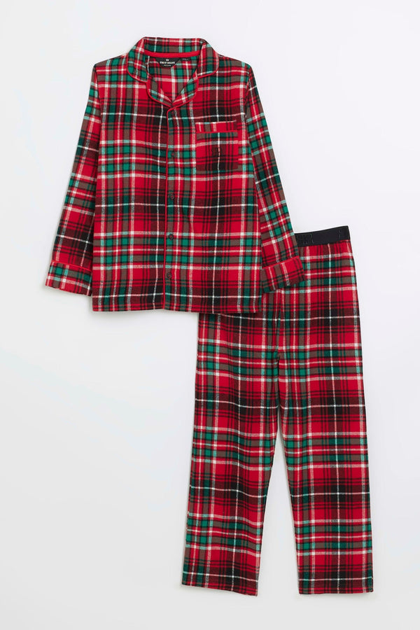 River Island Boys Family Check Pyjamas