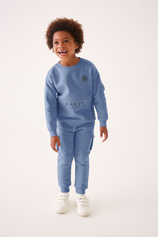 Blue Baker by Ted Baker Sweatshirt and Cargo Joggers Set