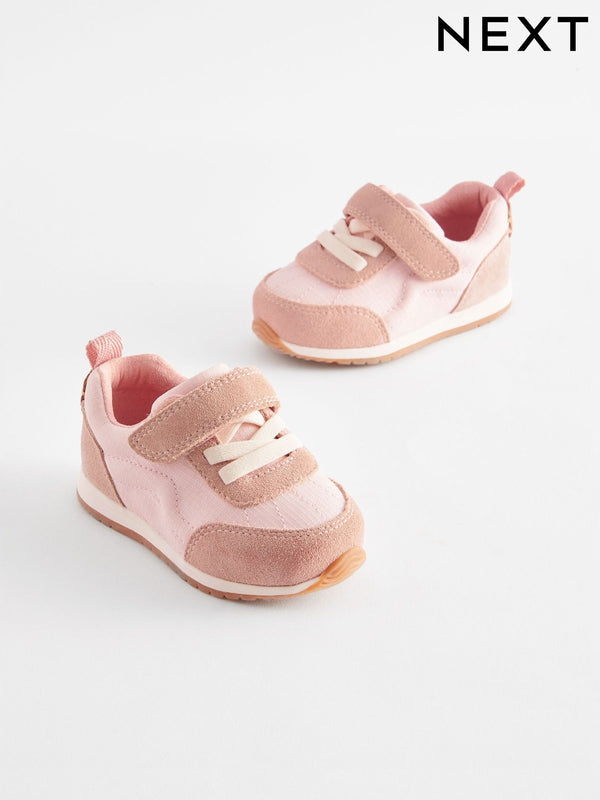 Pink Standard Fit (F) First Walker Trainers