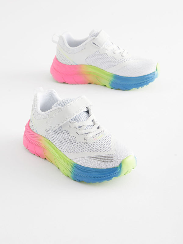 Rainbow Grey School PE Trainers
