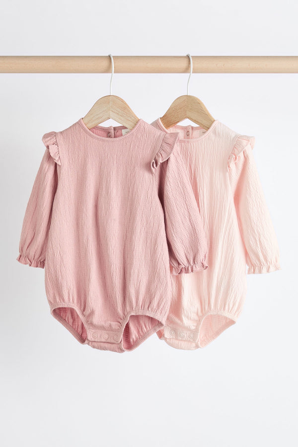 Baby Long Sleeve Crinkle Bodysuits &Baby Tutu Leggings(immediate )