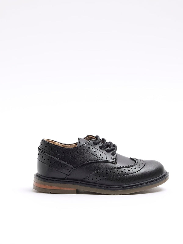 River Island Black Brogue Shoes