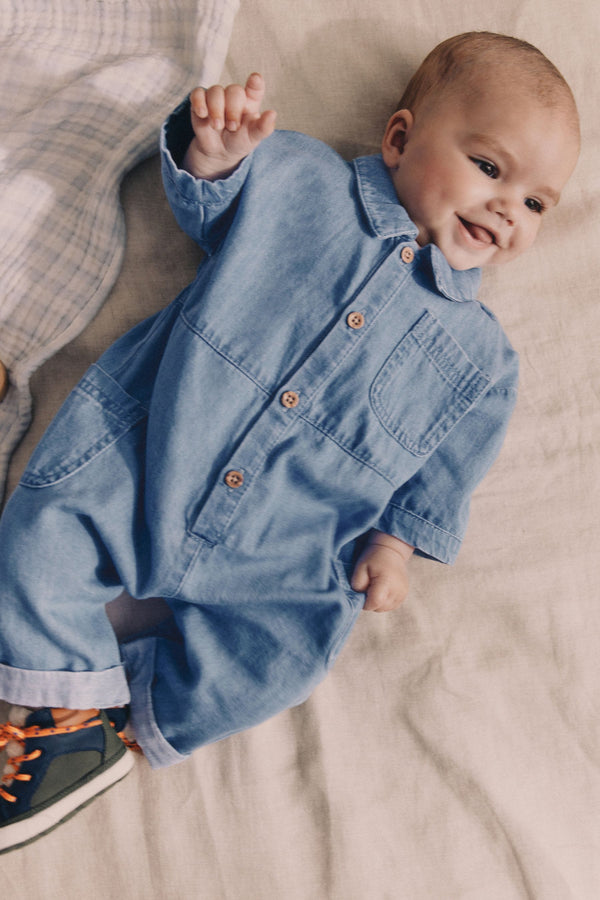 Denim Baby 100% Cotton Romper (0mths-2yrs)