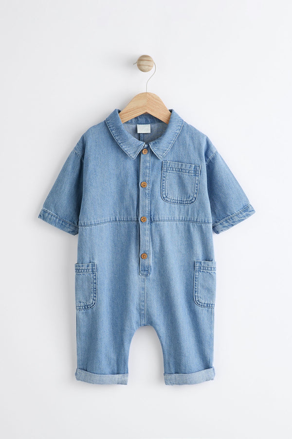 Denim Baby 100% Cotton Romper (0mths-2yrs)