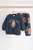 Navy Lion Baby Sweatshirt and Joggers Set