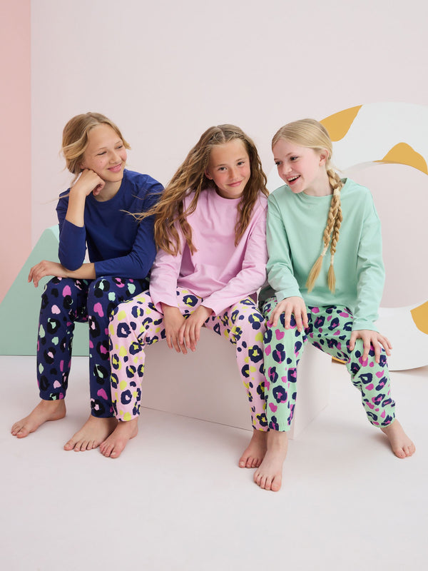 Bright Animal Print Joggers Pyjamas 3 Pack (3-16yrs)