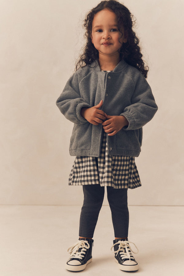 Grey Gingham Dress, Jacket And Leggings Set (3mths-8yrs)