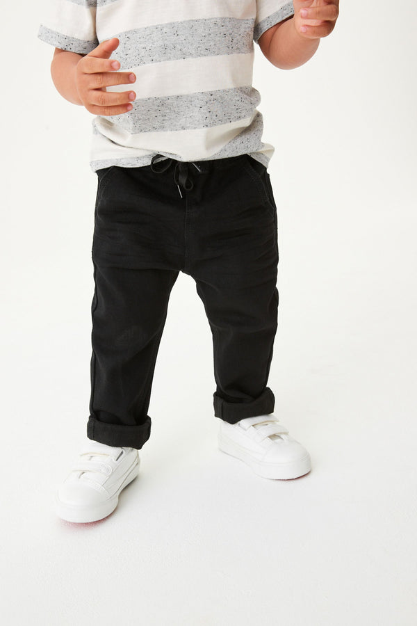 Black Super Soft Pull-On Jeans With Stretch (3mths-7yrs)