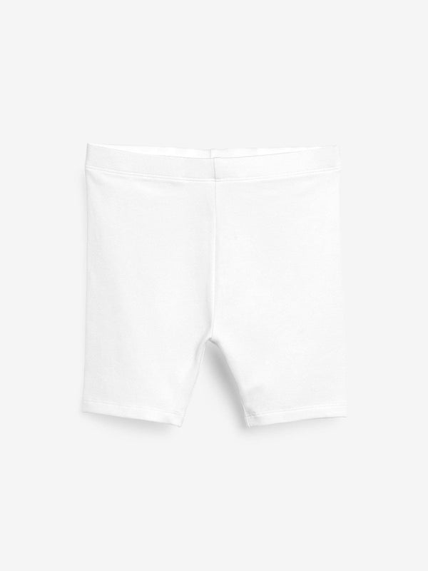 White Cycle Shorts (3-16yrs)