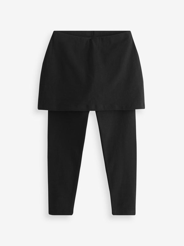 Black 2-in-1 Skirt with Legging Leggings (3-16yrs)