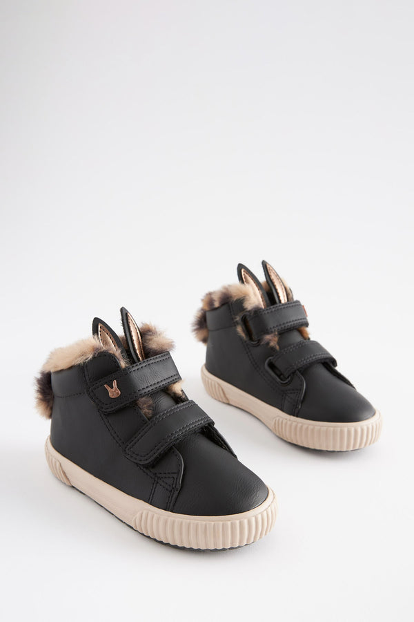 Black Bunny High Top Trainers