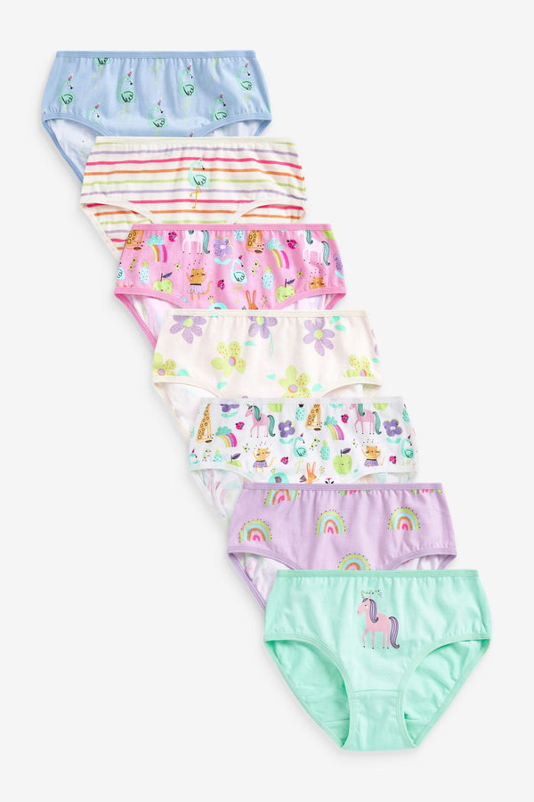 Pastel Unicorn Character 7 Pack Briefs (1.5-16yrs)