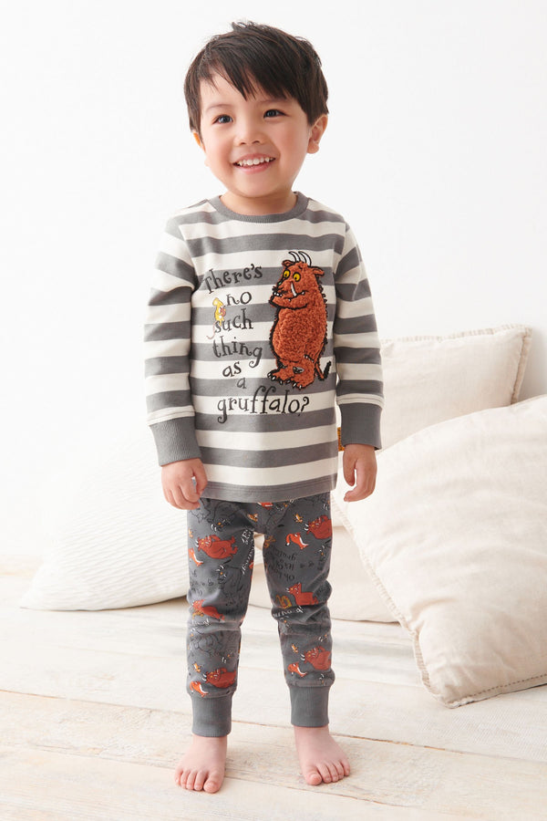 Grey/White Gruffalo 100% Cotton Snuggle Pyjamas (9mths-9yrs)