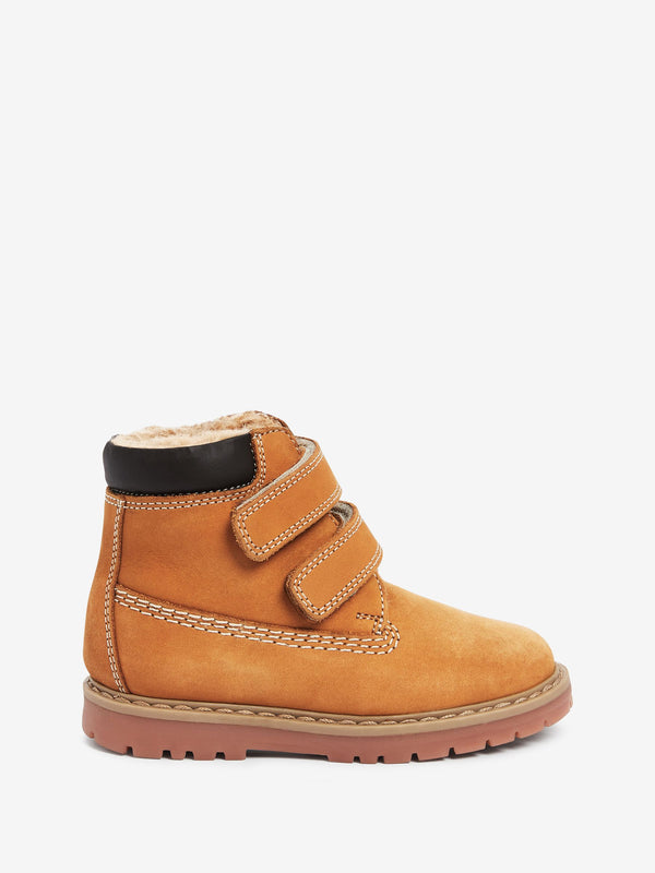 Honey Tan Wide Fit (G) Leather Thermal Thinsulate™ Lined Touch Fastening Work Boots